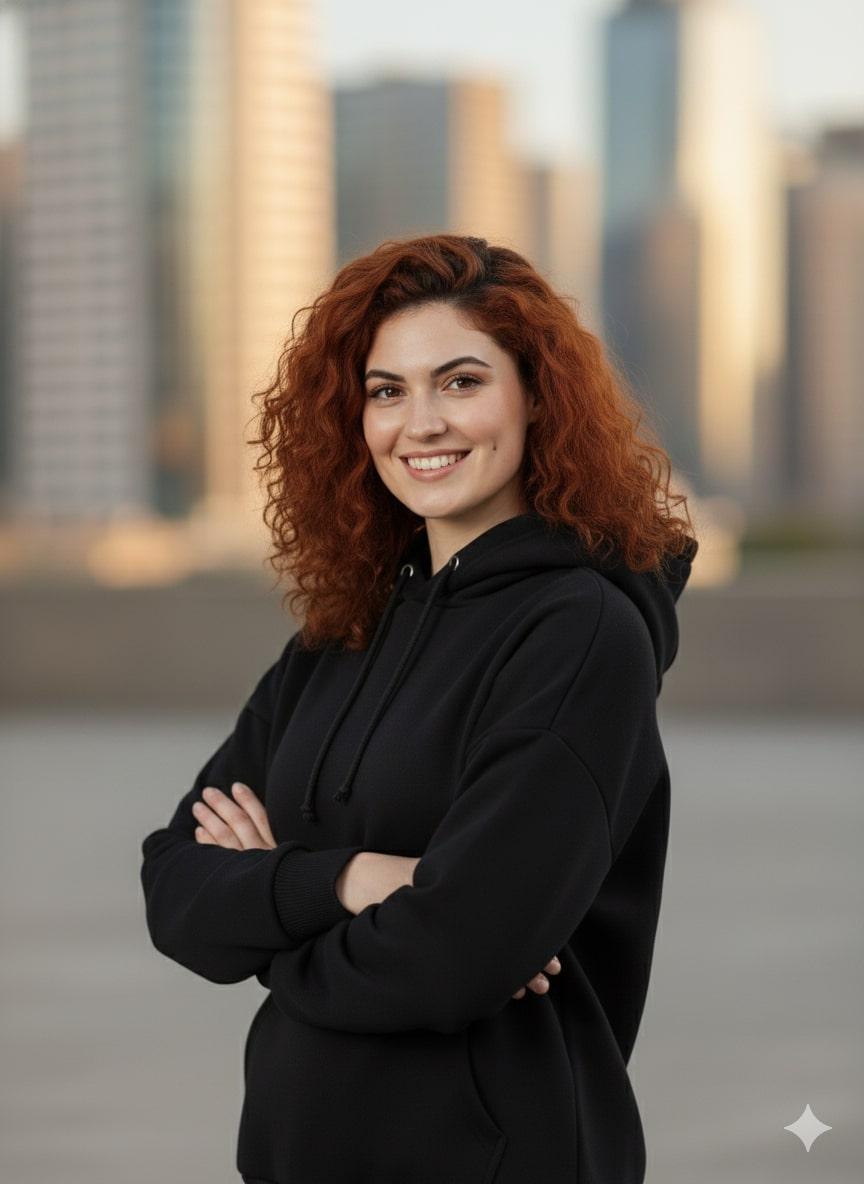 Women's Cotton Fleece Hoodie – Black