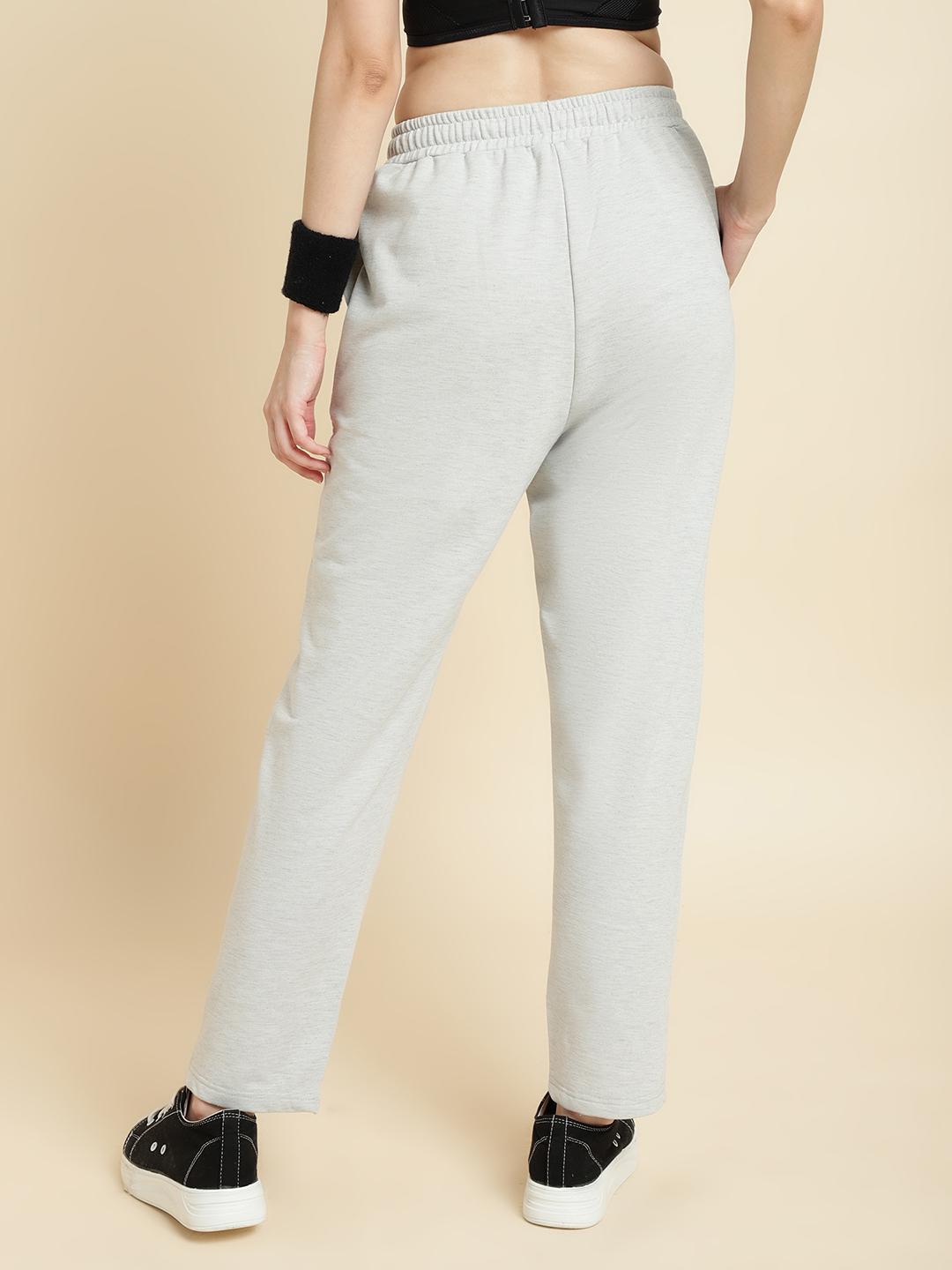Unaone Women's Cotton Terry Trackpant – Light Grey