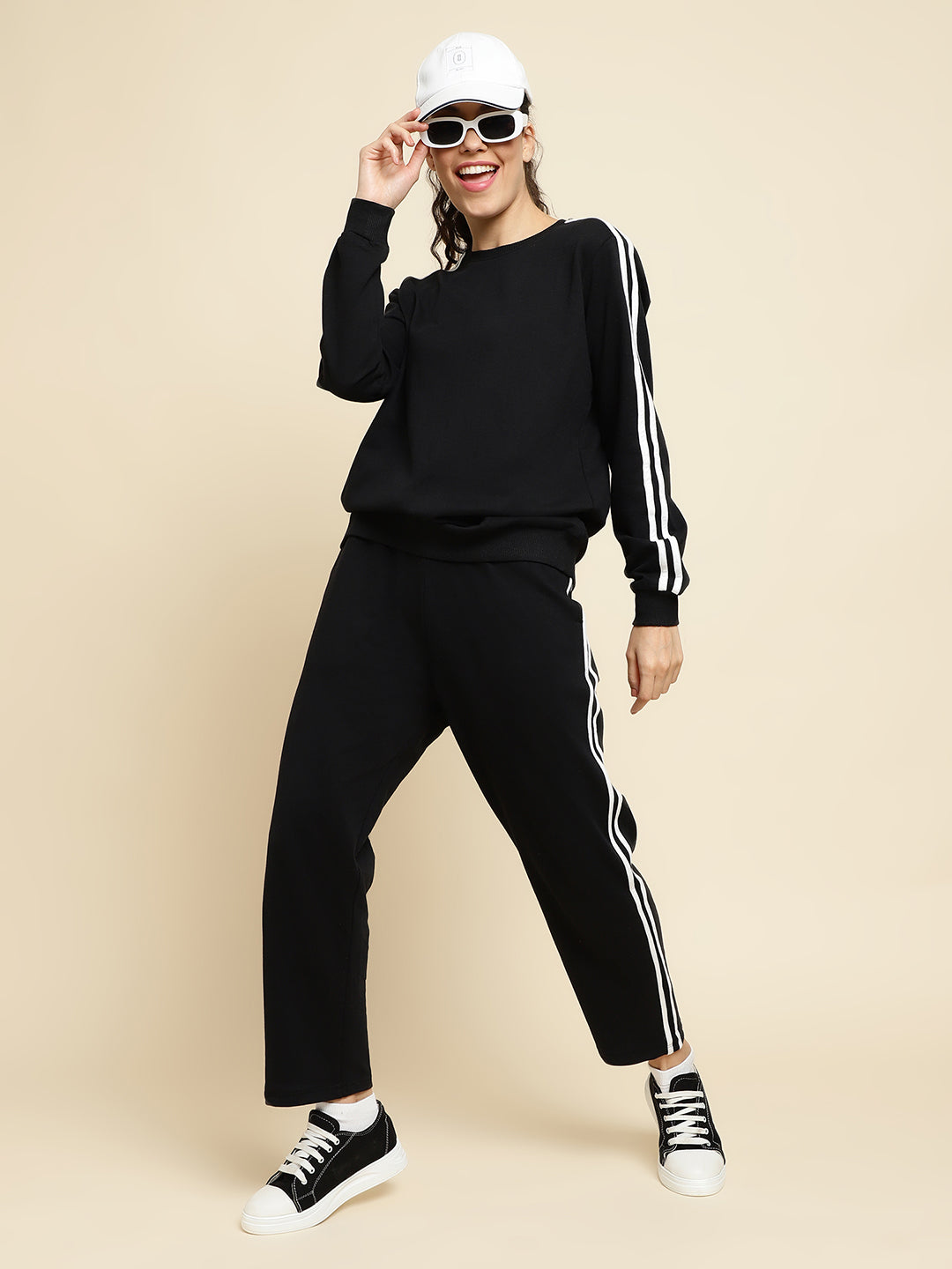 Unaone Women's Tracksuit – Black Co-ord Set